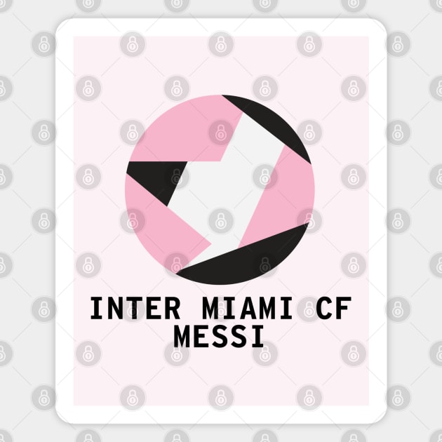 Lionel Messi Miami Soccer Magnet by Designedby-E